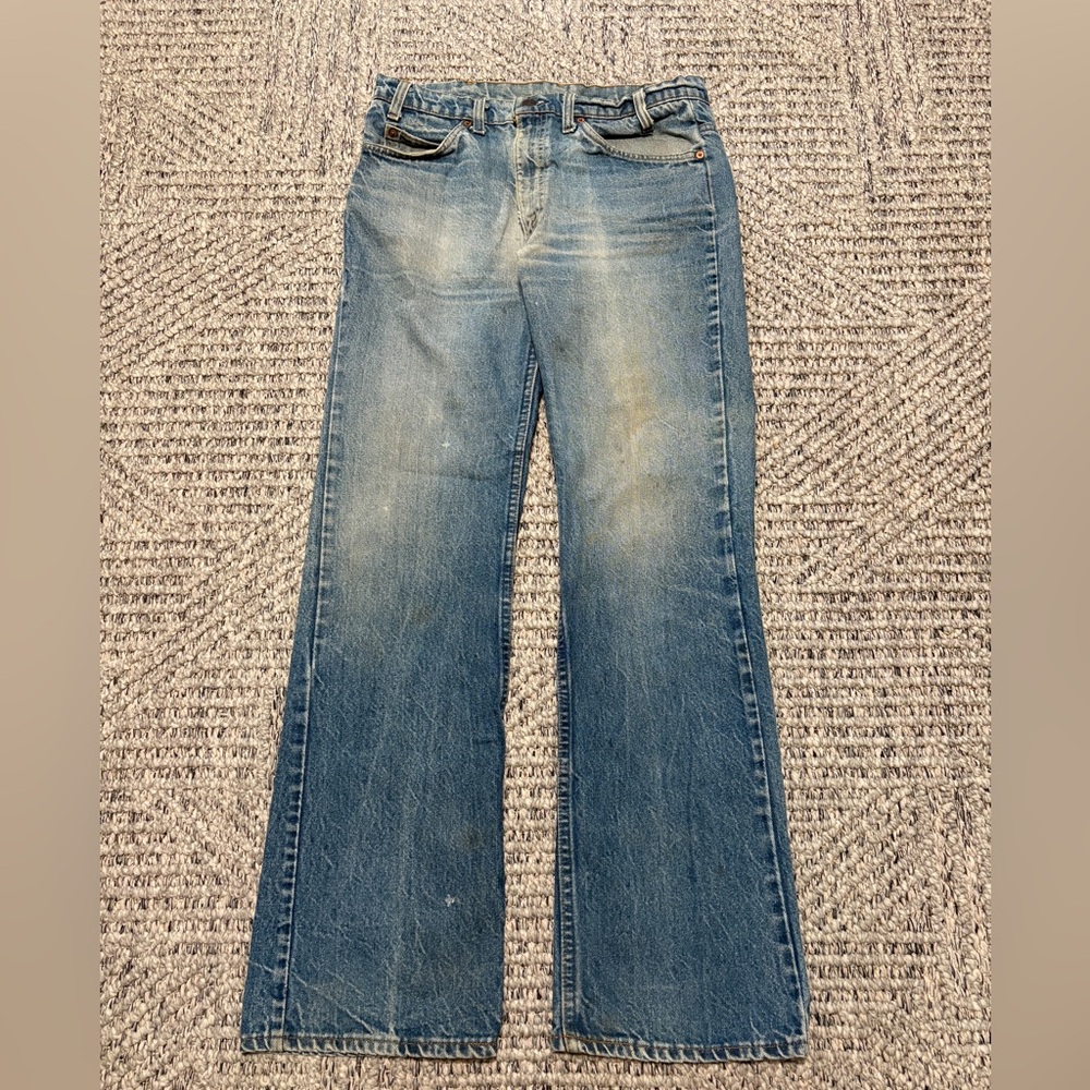 Vintage 1980s Men’s Levi’s Orange Tab 517 Bootcut Denim Jeans Size 32x31